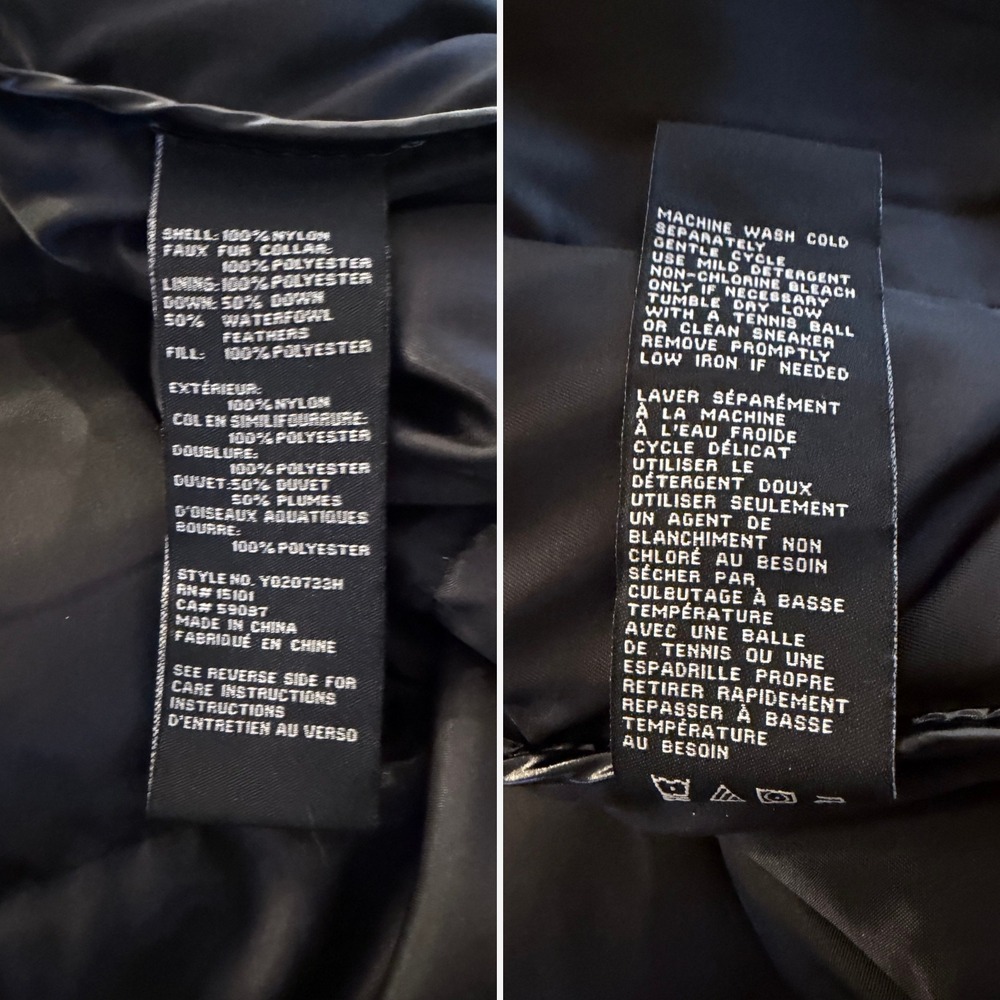 NWOT Sanctuary Down Puffer Sherpa Trim High Shine Black S Cybercore Streetwear - Picture 10 of 10
